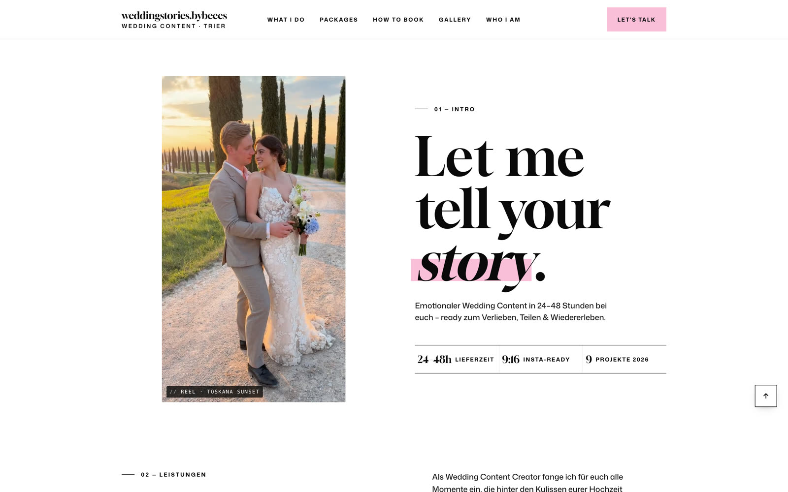 Vorschau weddingstories by Beccs Website